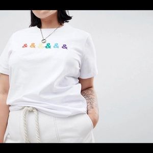 Embroidered pride t shirt
